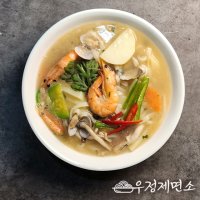 우정제면소 맑은해물맛 칼국수 18인분세트 생면3kg 스프18봉