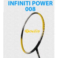 닥터프로(Dr.Pro) 배드민턴라켓 INFINITI 008 입문자 방과후 레저용 카본 강력한 파워  라켓+거트