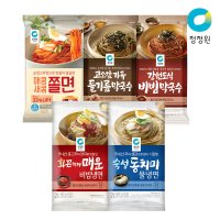 청정원 냉면 막국수 쫄면 2인분 3봉 총 6인분 비빔냉면 물냉면 비빔막국수 들기름막국수