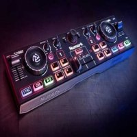 오디오믹서 DJ 디지털 파워드 Numark-DJ2GO 2 터치 DJ 컨트롤러, 파티 음악, 음향 제어, 디지털 믹서