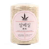 SCYarn 삼베실 대용량 천연 삼베수세미실 200g 친환경 자연섬유 행주 코바늘 손뜨개