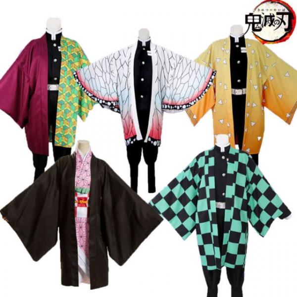 귀멸의칼날 의상 어린이 <b>성인</b> 코스프레 귀칼 코스튬 네즈코 젠이츠 시노부 무이치로 탄지로