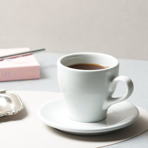 러브라믹스 커피잔 튤립 라떼 백색 280ml 6인조
