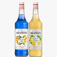 모닌 레몬 시럽 + 블루큐라소 시럽 1000ml