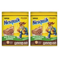 Nestle Nesquik Chocolate Powder No Sugar Added 네슬레 네스퀵 초콜릿 파우더 무설탕 16oz(453G) X 2개