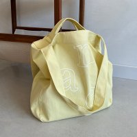 무쿠앤에보니 m a e logo bag lemon 토트 숄더백