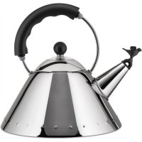 알레시 Alessi 9093 B 블루버드 호브 주전자 검은색