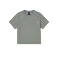 스노우피크 루트 우먼스 세미크롭 티셔츠 반팔티 Light Khaki S23MWRTS61