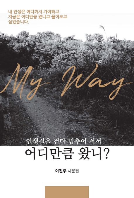 (인생길을 걷다 멈추어서서) 어디만큼 왔니? : 이진주 시문집 표지이미지