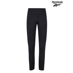 [리복]   Reebok 여성 블랙 트레이닝 WOR 로고 레깅스 REPA1F330BK