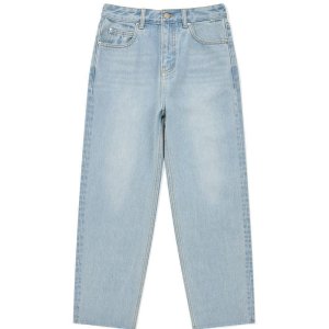 우먼 테이퍼드 데님 팬츠 Light Blue