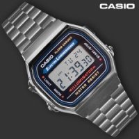 카시오 메탈 손목 시계 빈티지 레트로 CASIO A168WA-1