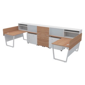 멜론2인책상 F세트(아카시아)