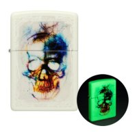 지포 해골 프린팅 야광 라이터 48563 Skull Print GLOW ZIPPO