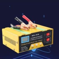 12V 24V 스마트 배터리 충전기 10A 지능형 펄스 유형 차량용 충전기 차량용 셀 오토바이 용 디지털