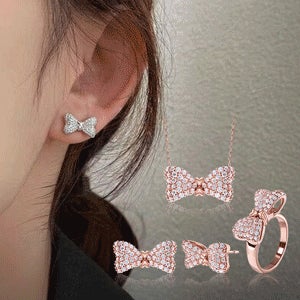 14K GF 오늘만 2만원대귀걸이/목걸이/반지캘리 리본 SET SET0313