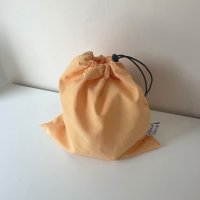 아이디어숍 recycle string pouch apricot 파우치