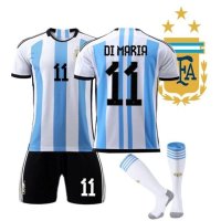 3성 챔피언 아르헨티나 홈 축구복 카타르 월드컵 챔피언 10호 메시 유니폼 성인