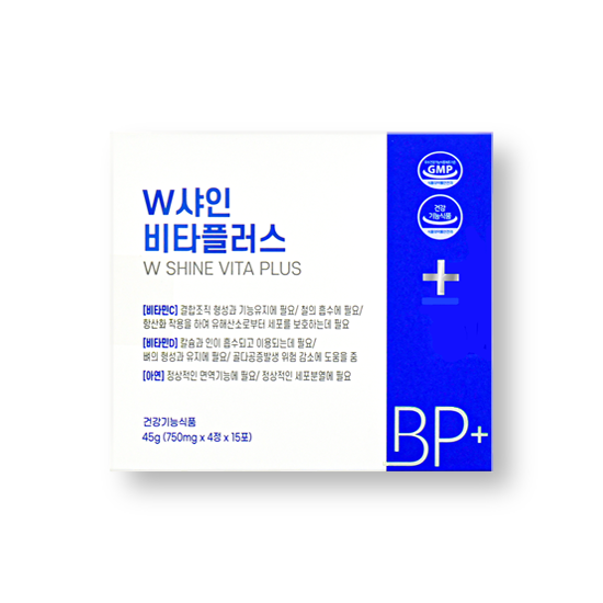 BP+ <b>바디</b>플러스 W샤인 비타플러스 (750mg x 4정 x 15포)