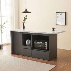 리즈하임 1800 아일랜드 홈바 렌지대 밥솥장 높은 홈바 식탁 900 테이블 조리대 일자형