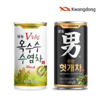 광동 옥수수수염차 180ml x 30캔 + 진한 헛개차 180ml x 30캔