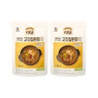 다담 고깃집 된장찌개 양념 130g x2개 소금/설탕/고추장