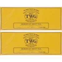 TWG Midnight Hour Tea 모로칸 민트 15개 코튼티백 2팩