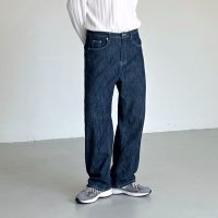 Linen Raw Denim PT 남자 여름 린넨 생지 데님 셀비지 청바지