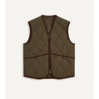 드레익스 Olive Quilted Nylon Vest