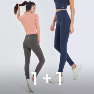 셀라제로 데일리 뉴베이직 레이온 헬스장복장 1+1 요가레깅스 바지