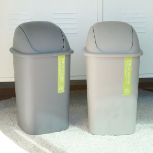 라이프스토리 M정사각휴지통 대 16L 학교 사무실 업소용쓰레기통