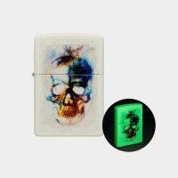 ZIPPO 지포 라이터 48563 Skull Print 야광 라이타