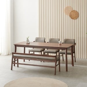 라로퍼니처 위니 1900 고무나무 원목 식탁 세트