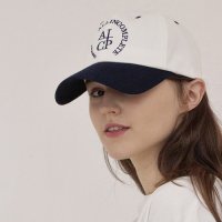 [올인컴플리트] Round Logo Ball Cap (Navy&White)