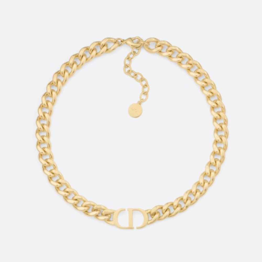 DIOR 30 Montaigne 몽테인 초커 목걸이 골드 N1713MTGMT D300