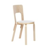 아르텍 Chair 66 Birch HPL White