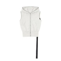 RICK OWENS 릭오웬스 WOMEN DRKSHDW 슬리브리스 후드 집업 - 라이트