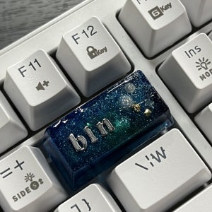 우주 레진 커스텀 키보드 키캡✨, 온다타