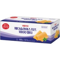 서울우유 체다 슬라이스 치즈 멀티 1800g 100매