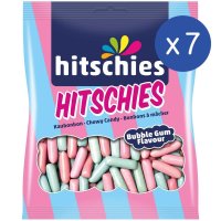 히치스 수수깡젤리 풍선껌맛 140g 7개 hitschies