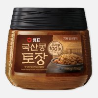 샘표 국산콩 토장 100 콩 맛있는 집 된장 900g