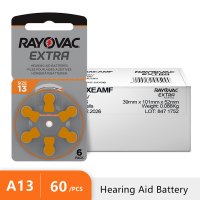 Rayovac 초고성능 보청기 배터리 60 개 BTE 보청기용 아연 공기 13 P13 PR48 드롭 쉬핑