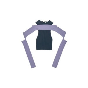 [VATKA : 바트카] PUZZLE TWO PIECE TOP LILAC