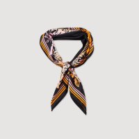 산드로 Foulard en soie NOIR Noir SFABO00752