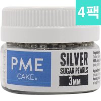 PME 영국 피엠이 식용 설탕 슈가 펄 볼 컵 케이크 토핑 데코레이션 25g 4팩 구슬