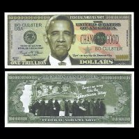 미국 2012년 오바마 대통령 1조 달러 판타지지폐 1장 완전미사용 버락 오바마