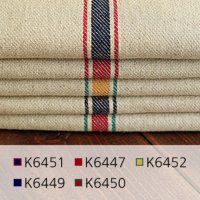 원단마트 리투아니아 햄프 린넨원단 linen 보더라인 5종 K6447 K6449 K6450 K6451 K6452