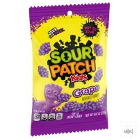 미국 SOUR PATCH KIDS 사워패치키즈 사워 그레이프 포토 젤리 227g