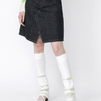 [민더리] MIXED STRIPE LEG WARMER - GREEN 23SSACC02