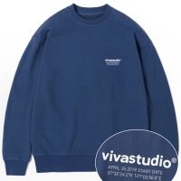 VIVASTUDIO LOCATION CREWNECK INDIGO